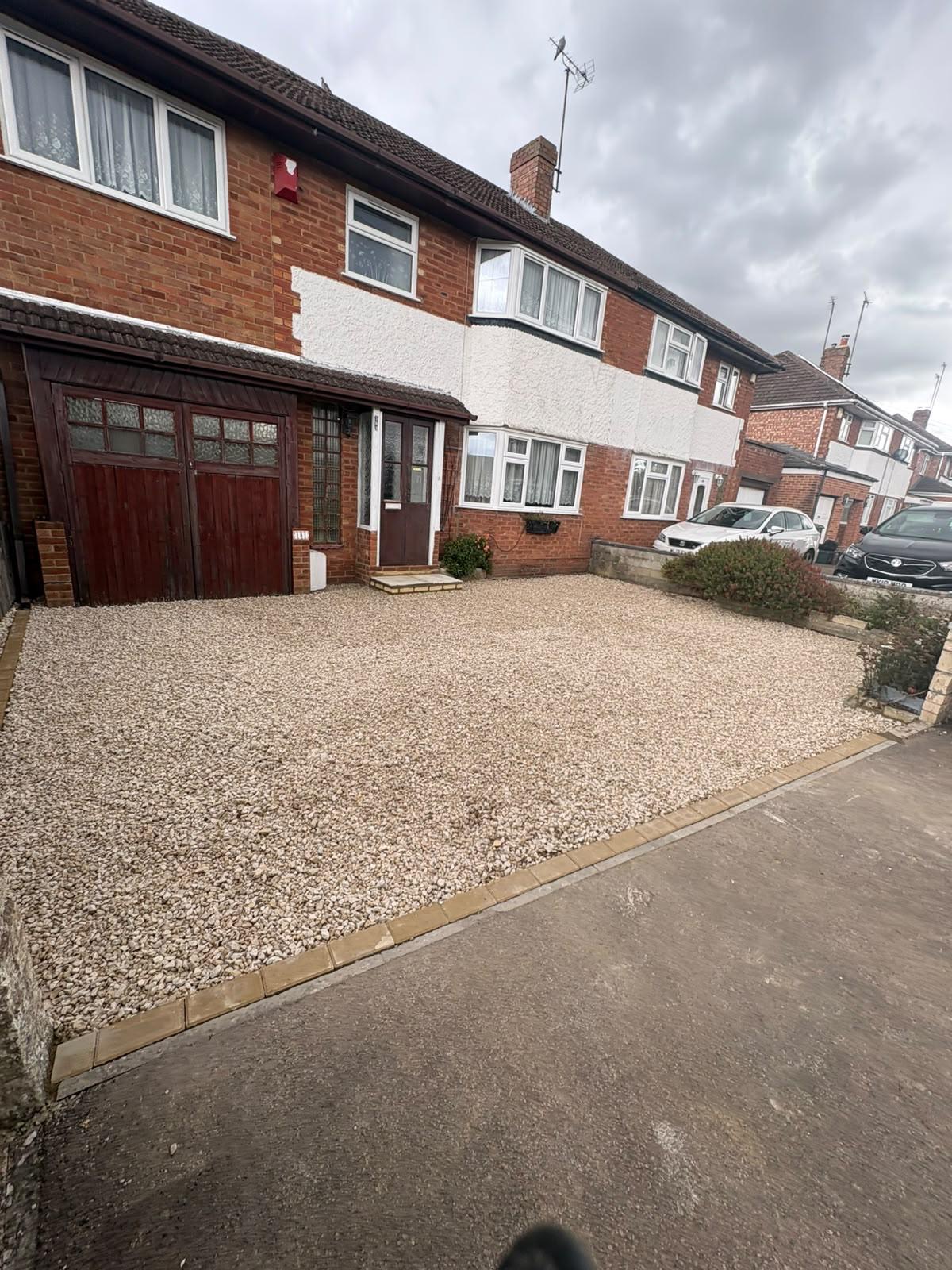 Gravel drive in Prestbury